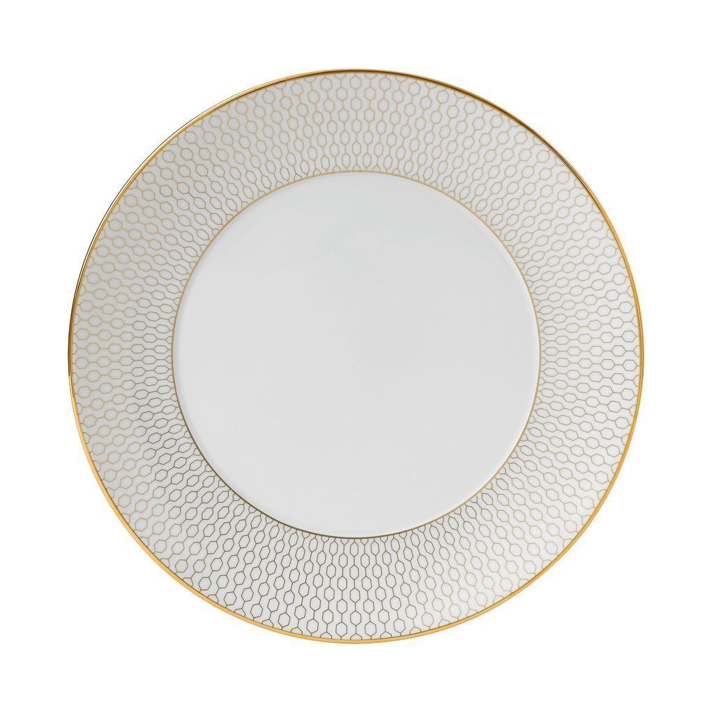 Wedgwood Arris Plate 20 cm, branco/ouro