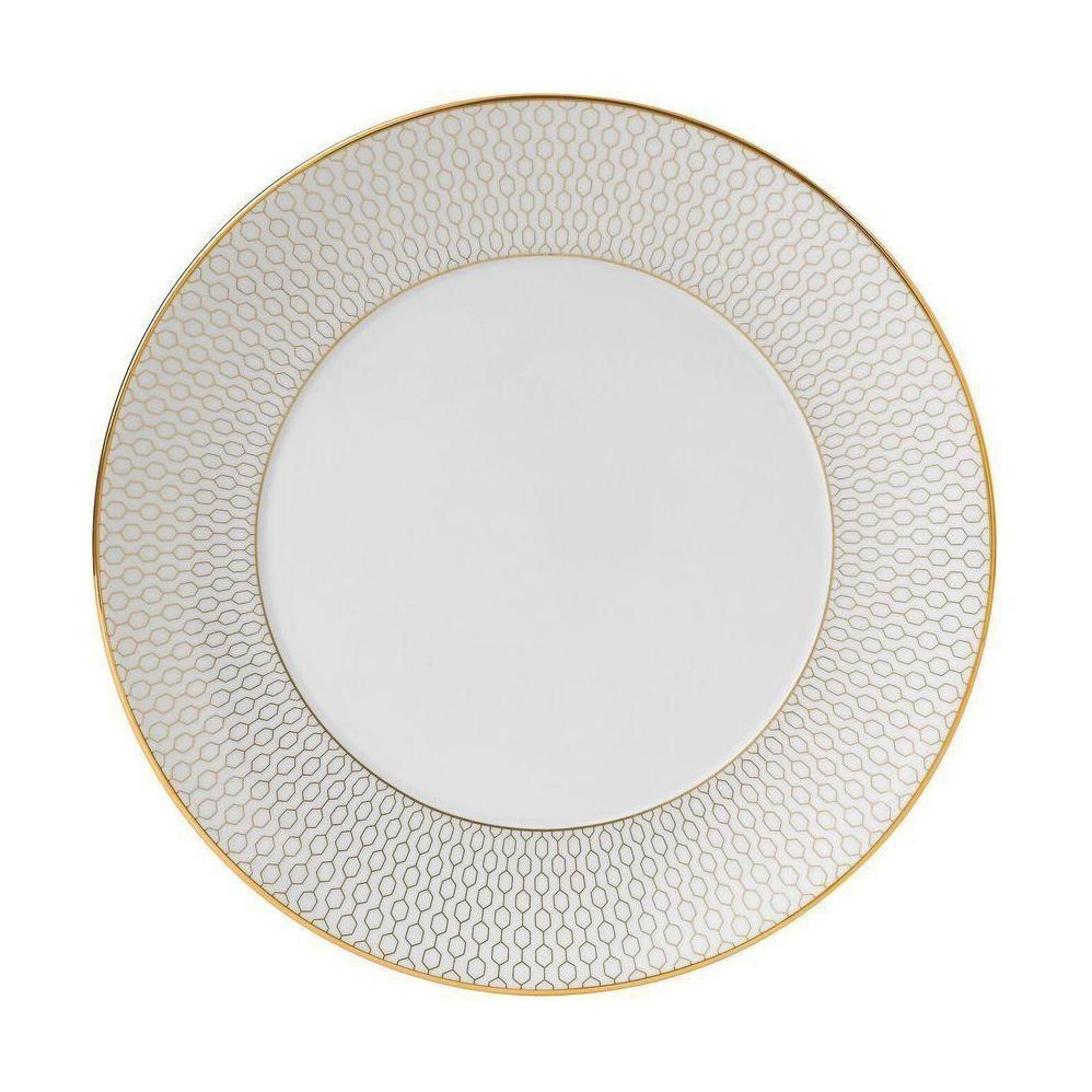 Wedgwood Arris Plate 20 cm, branco/ouro