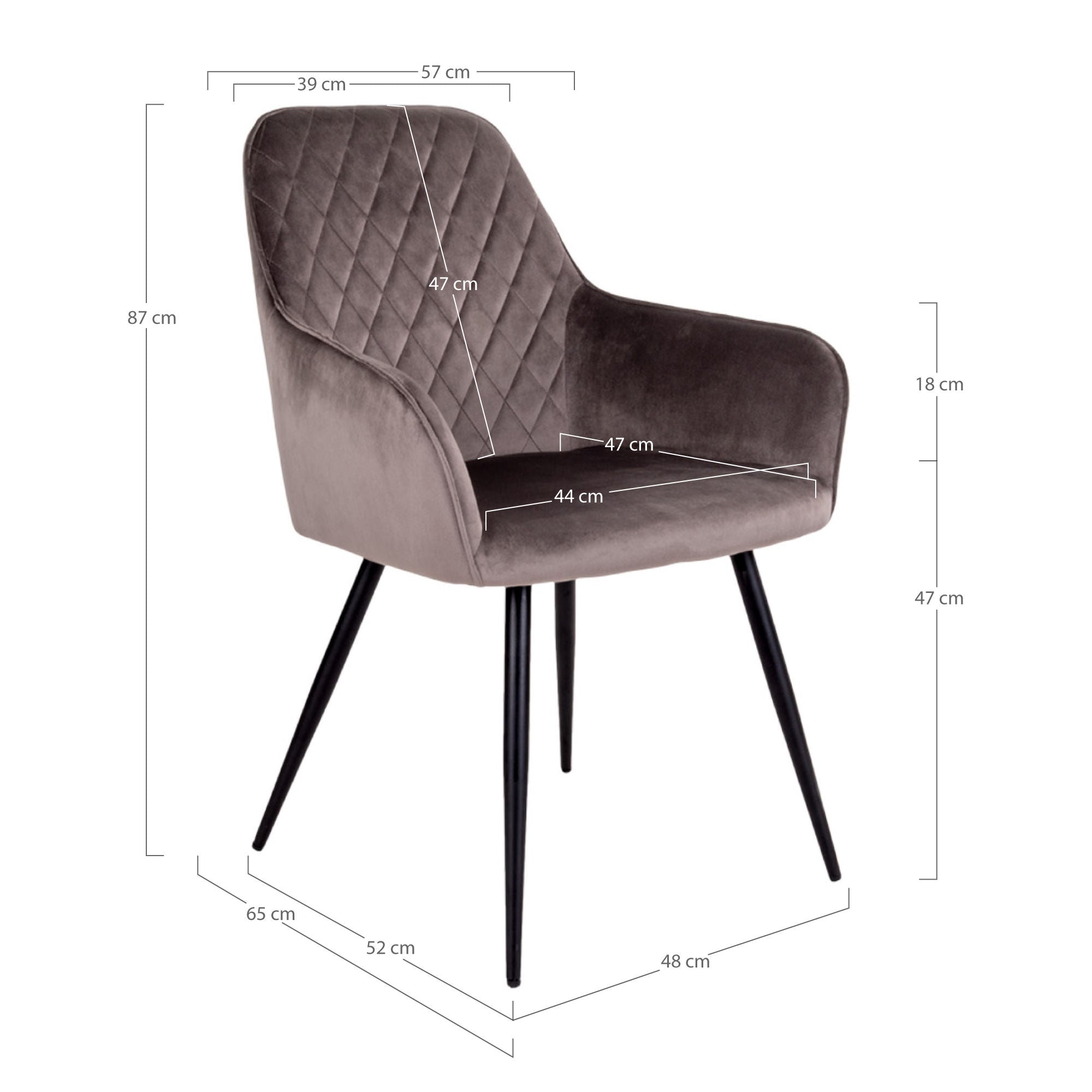 Silla de comedor House Nordic Harbo - Juego de 2