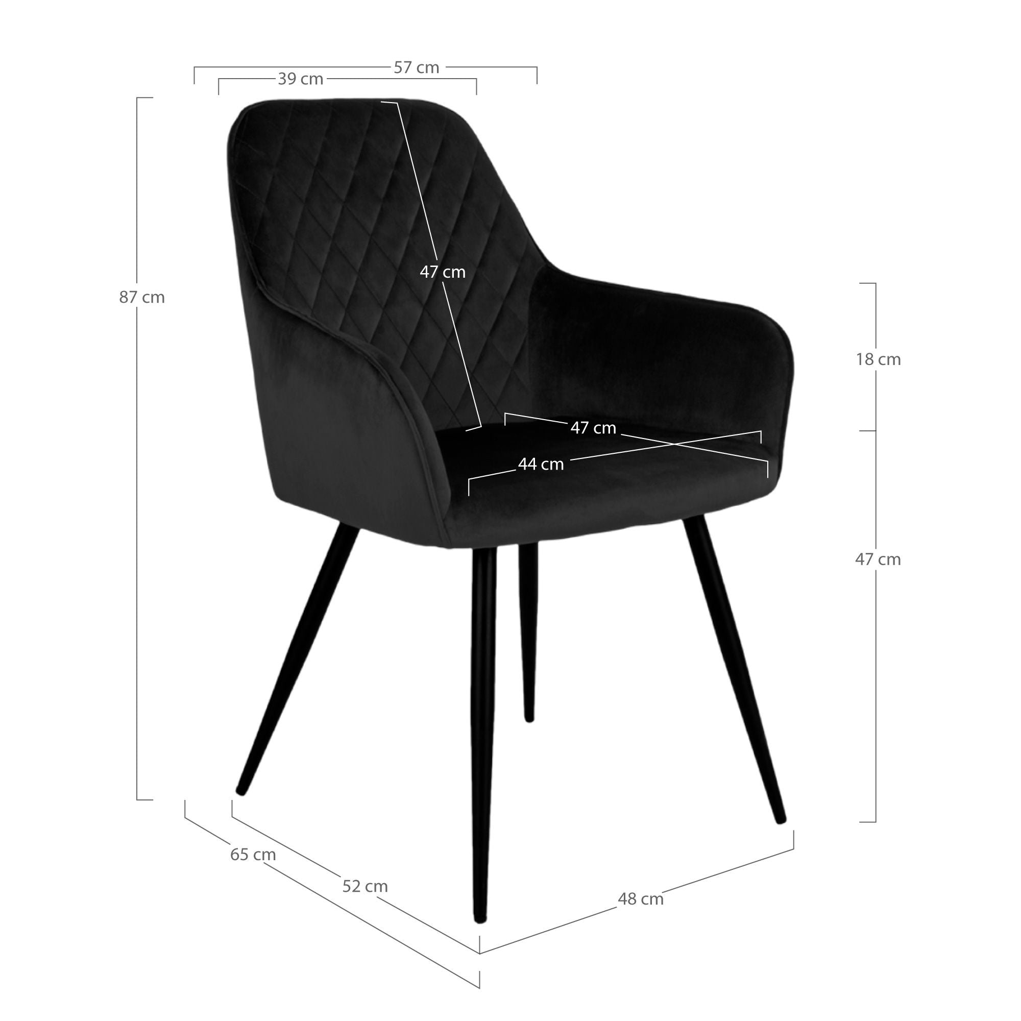 Silla de comedor House Nordic Harbo - Juego de 2