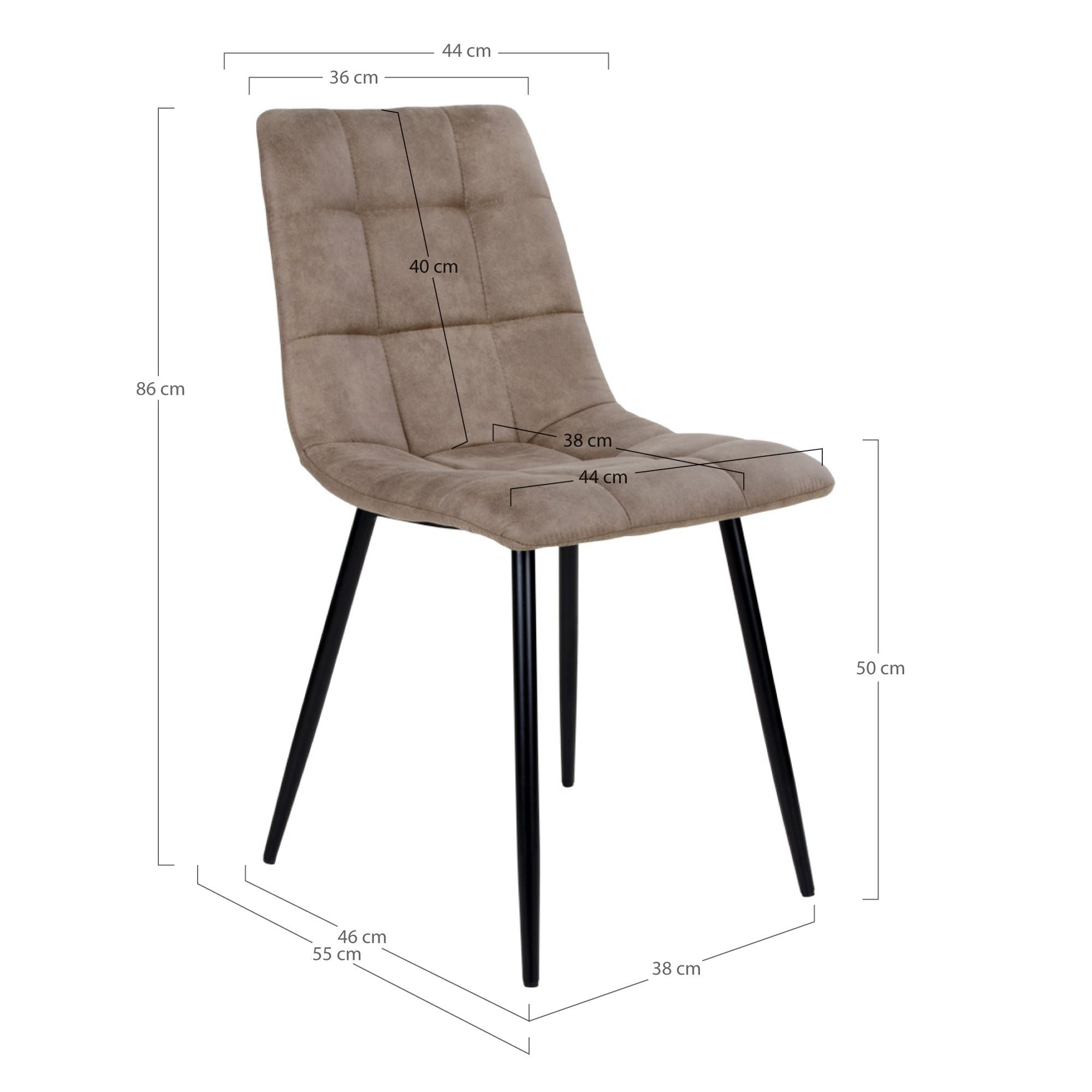 Huis Noordse Middelfart Dining Chair - Set van 2