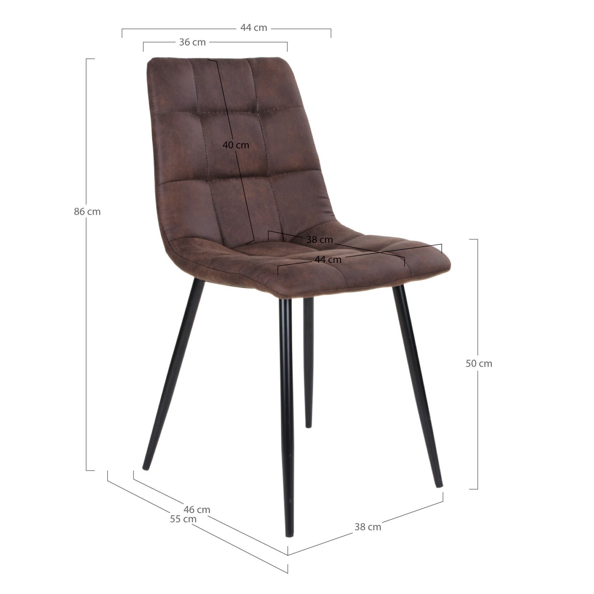 Huis Noordse Middelfart Dining Chair - Set van 2