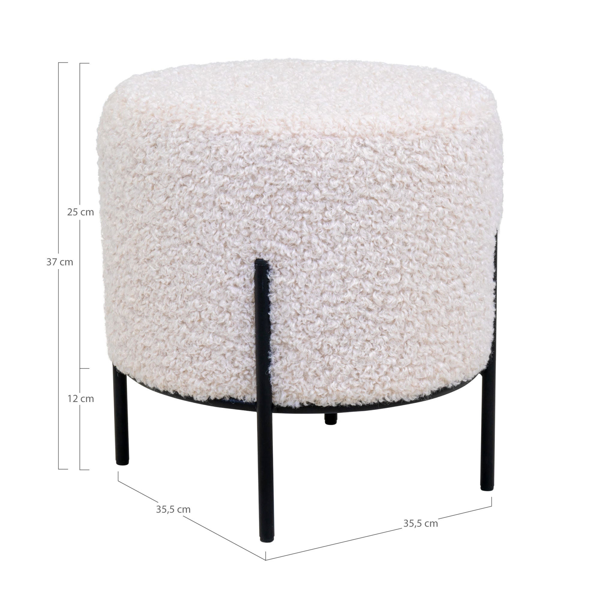 Maison nordique Alford Pouf