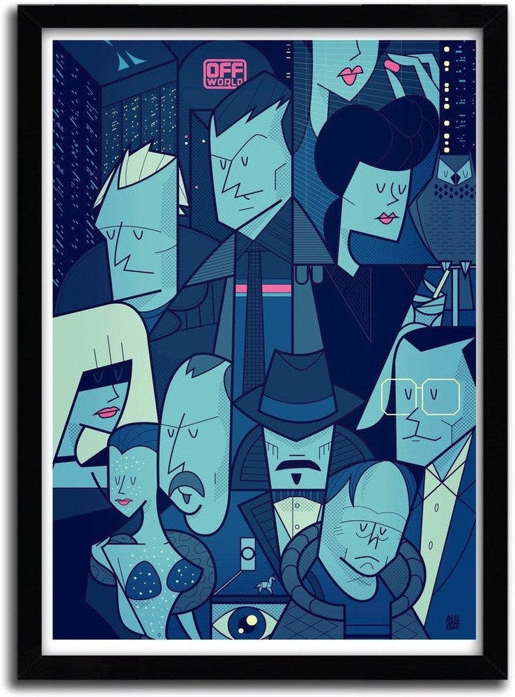 [product_category]-Affiche Blade Runner par Ale Giorgini-Magenta Raspberry-1