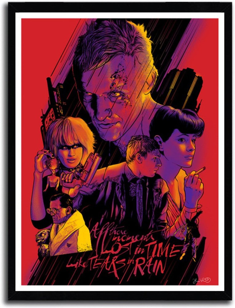 [product_category]-Affiche Blade Runner par JOSHUA BUDICH-Magenta Raspberry-1