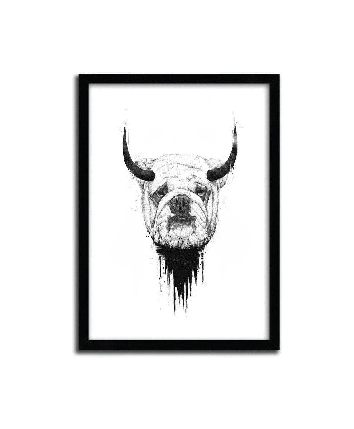 Affiche Bull Dog Par Balazs Solti