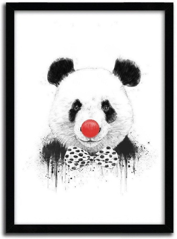 [product_category]-Affiche CLOWN PANDA par BALAZS SOLTI-Magenta Raspberry-1