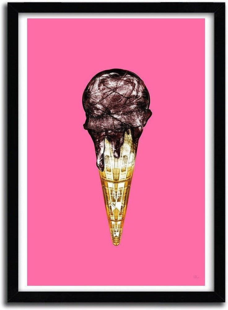 [product_category]-Affiche espece de cone au chocolat par Rubiant-Magenta Raspberry-1