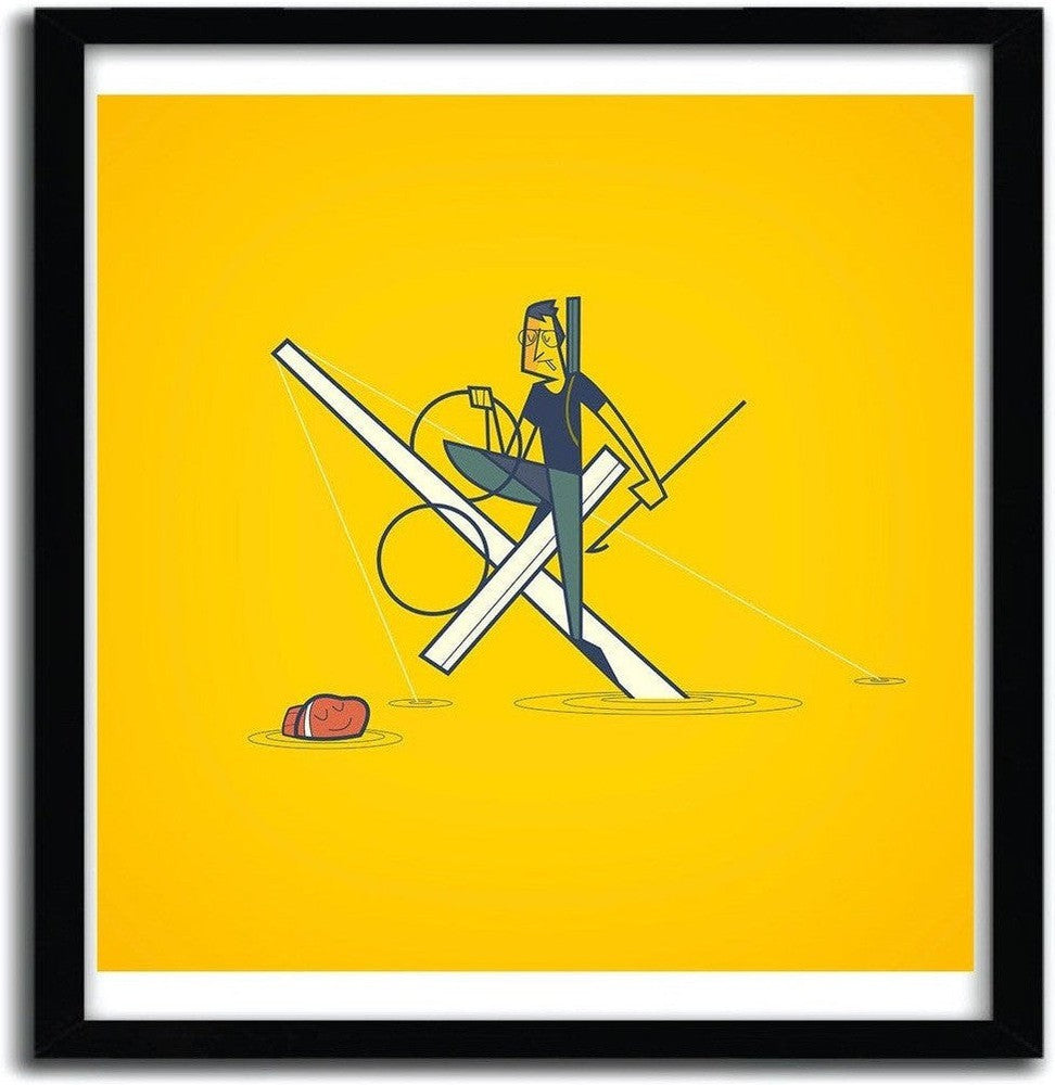 [product_category]-Affiche Finding Jaws par ALE GIORGINI-Magenta Raspberry-1