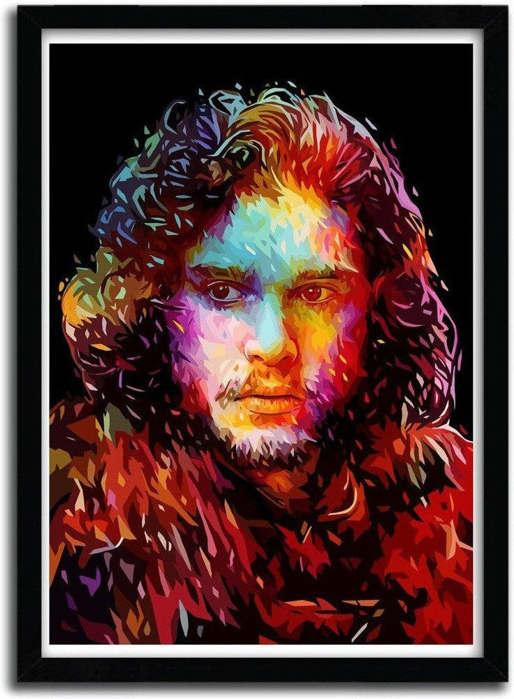 [product_category]-Affiche jon-snow par Alessandro Pautasso-Magenta Raspberry-1