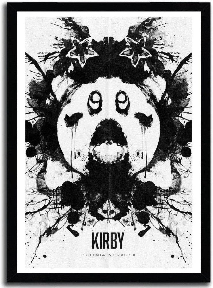 [product_category]-Affiche kirby blot par Barrett Biggers-Magenta Raspberry-1