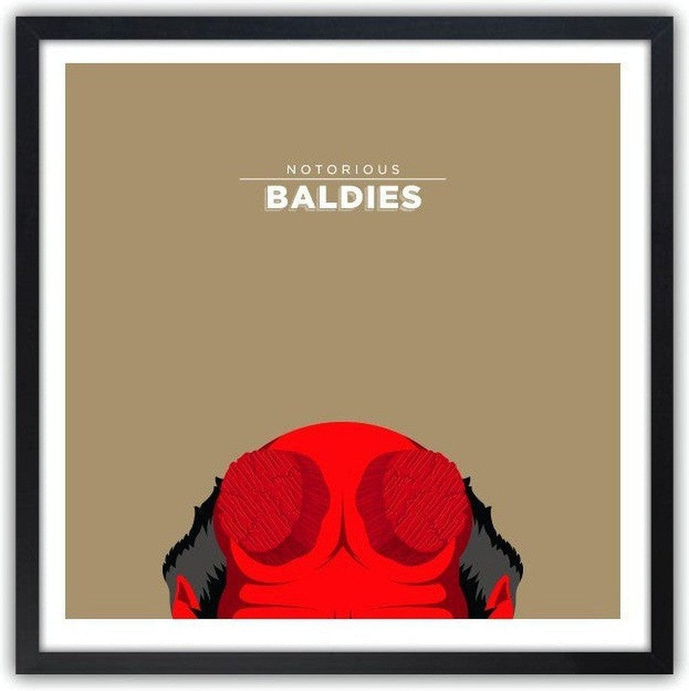 [product_category]-Affiche Notorious Baldie HELLBOY by Mr Peruca-Magenta Raspberry-1