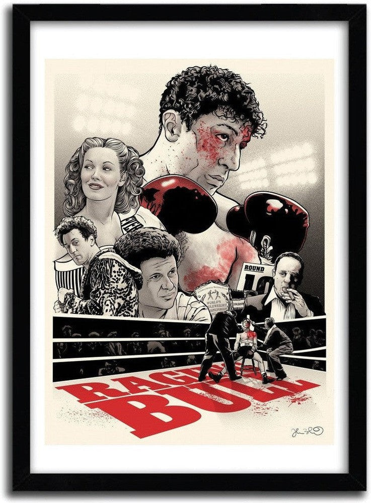 [product_category]-Affiche Raging Bull par JOSHUA BUDICH-Magenta Raspberry-1