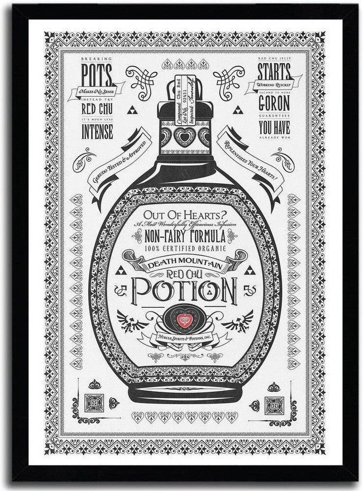 [product_category]-Affiche red potion par Barrett Biggers-Magenta Raspberry-1