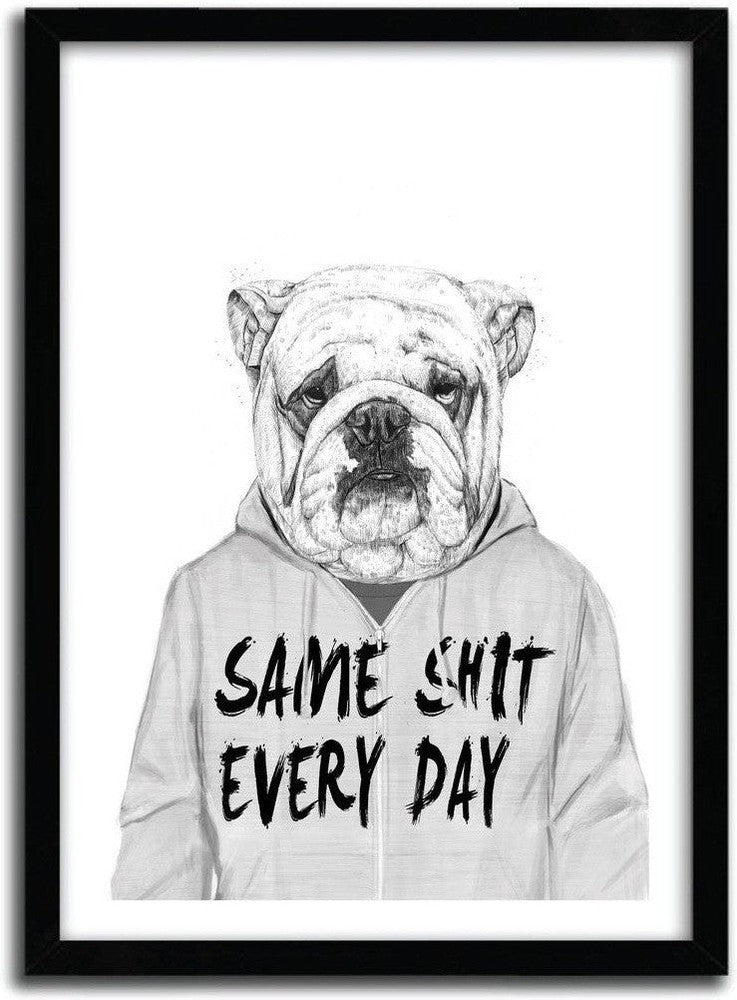 [product_category]-Affiche SAME SHIT .. par BALAZS SOLTI-Magenta Raspberry-1