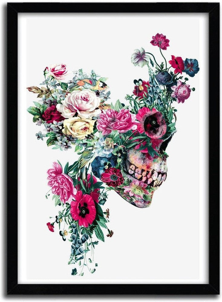 [product_category]-Affiche Skull VII par Riza Peker-Magenta Raspberry-1