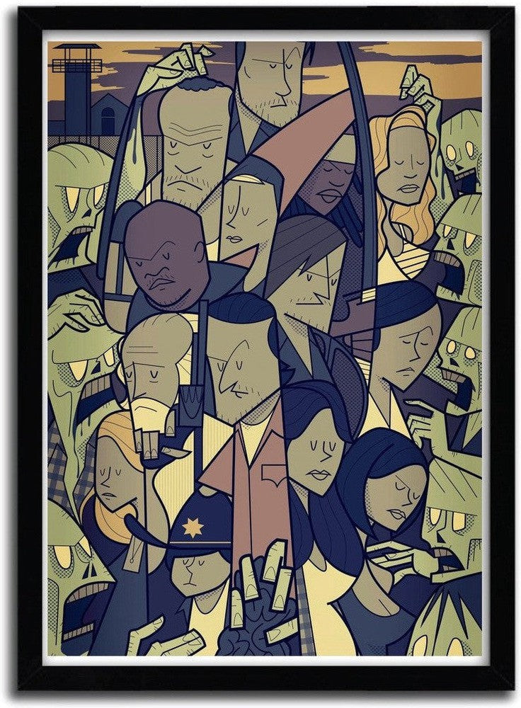 [product_category]-Affiche THE WALKING DEAD par Ale Giorgini-Magenta Raspberry-1