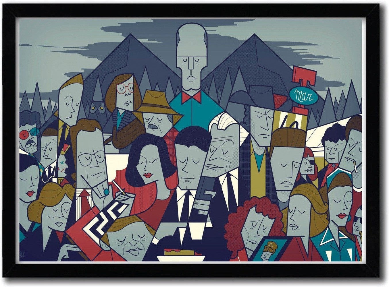 [product_category]-Affiche TWINPEAKS 2 par Ale Giorgini-Magenta Raspberry-1