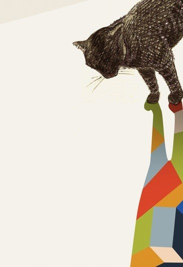 [product_category]-Affiche WALKING SHADOW, CAT par JASON RATLIFF-Magenta Raspberry-2