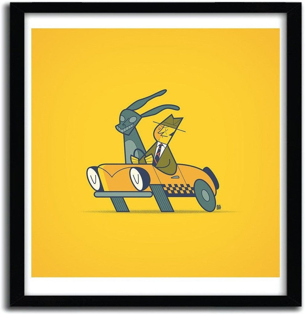 [product_category]-Affiche Who Framed Donnie Darko? par ALE GIORGINI-Magenta Raspberry-1