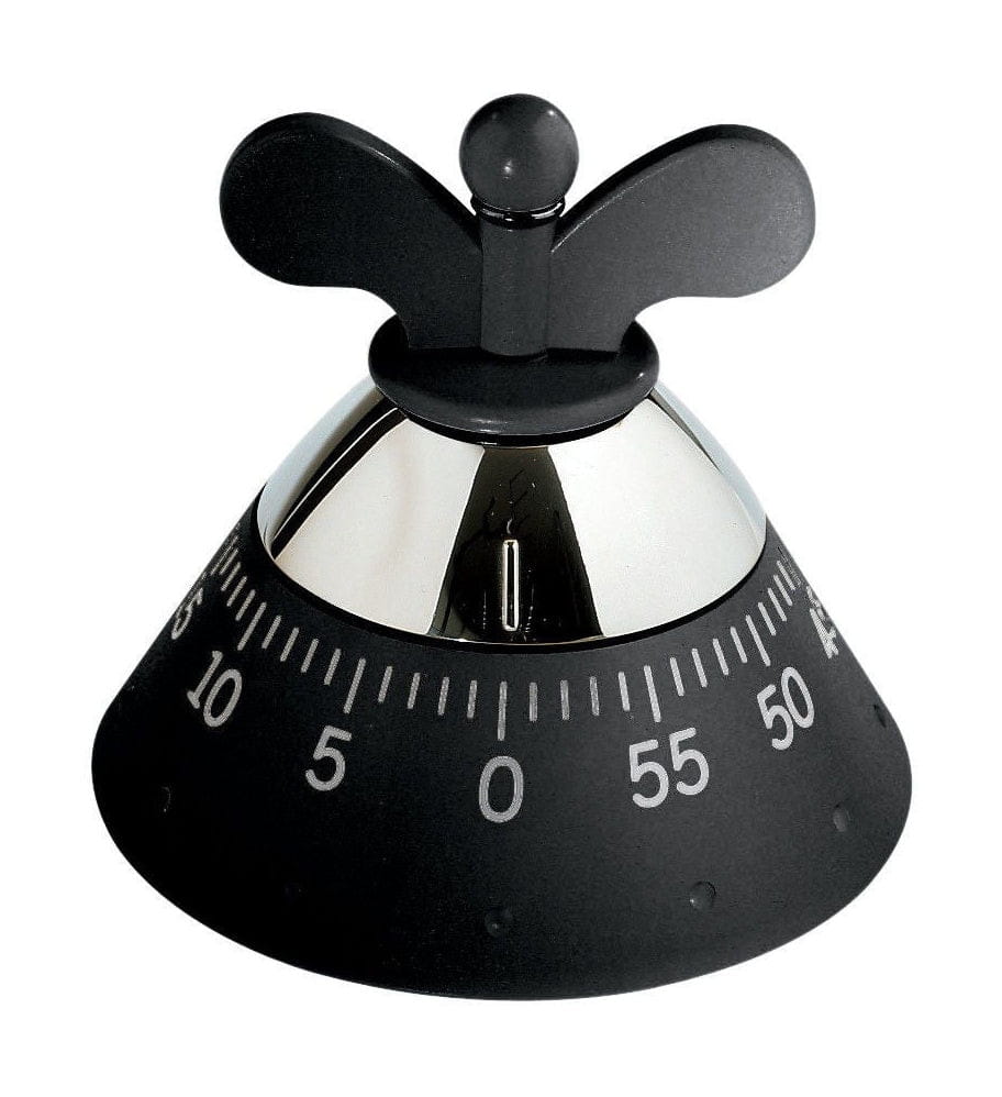 Timer de la cuisine Alessi, noir