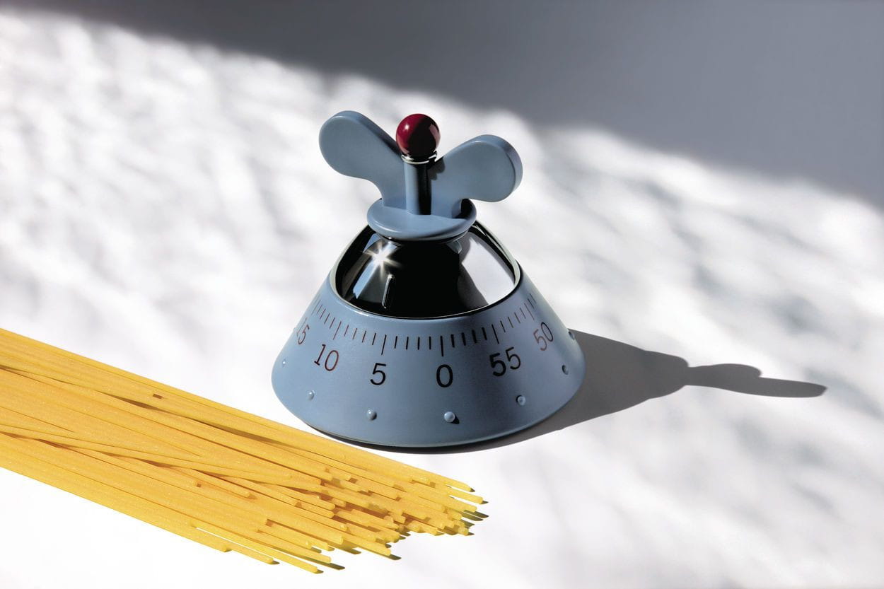 Alessi Küchentimer, schwarz