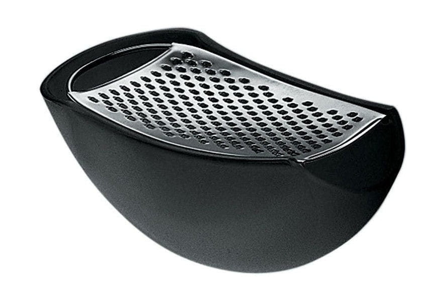 Alessi Parmenide Grater con lata de queso, negro