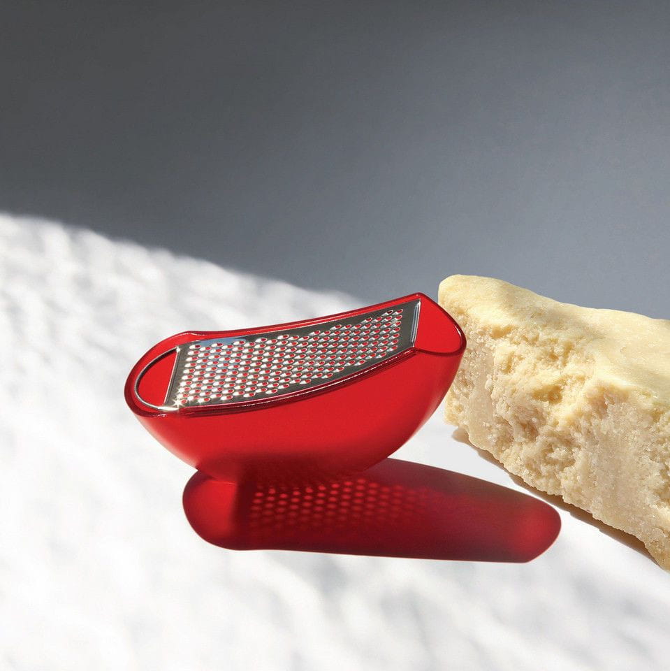 Alessi Parmenide Grater med ostetin, sort