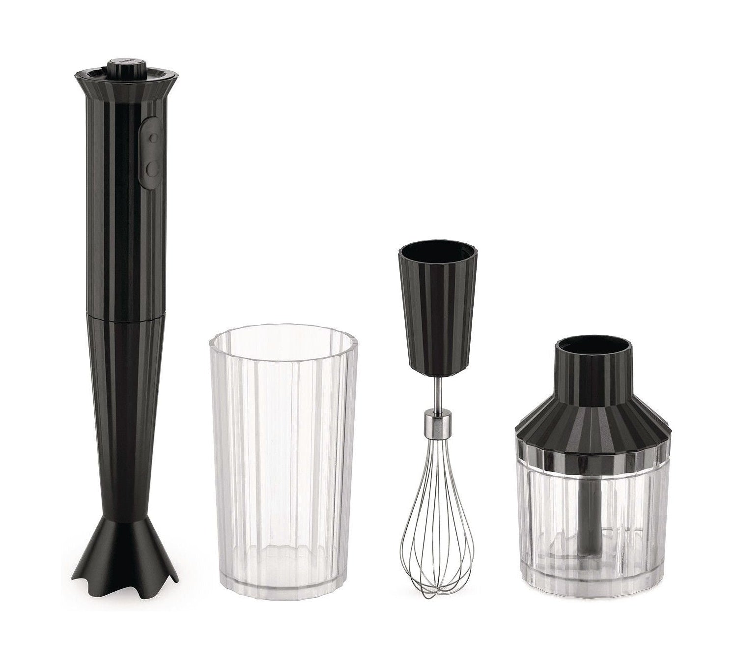 [product_category]-Alessi Plissé Hand Blender Set, Black-Alessi-8003299446841-MDL10S B-ALE-1