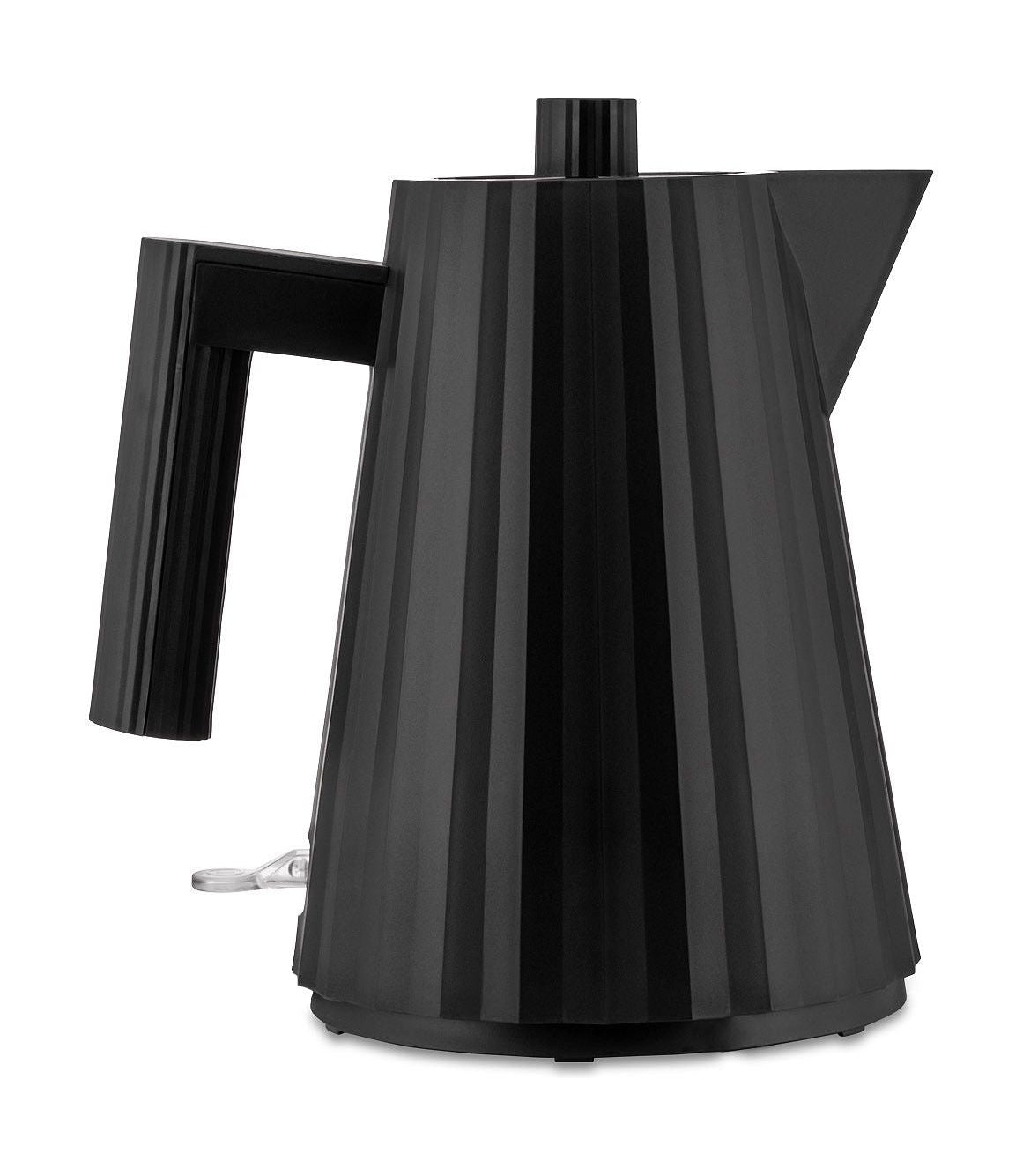 Alessi Plissé Wasserkessel 1 Liter, schwarz