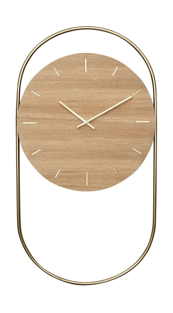 [product_category]-Andersen Furniture A Wall Clock, Oak/Brass-Andersen Furniture-5713524026597-4-350020-AND-1