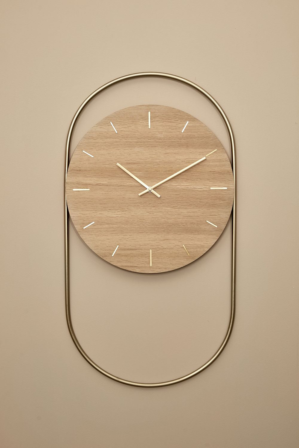 [product_category]-Andersen Furniture A Wall Clock, Oak/Brass-Andersen Furniture-5713524026597-4-350020-AND-2