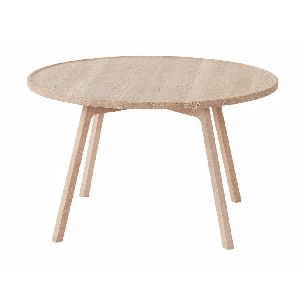 Muebles de Andersen C2 Mesa de café White Pigmented Oak, Ø 80 cm