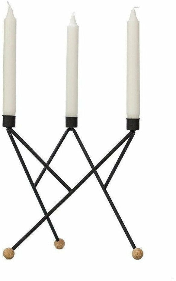 Annersen Furniture North Star Candlestick, noir, grand