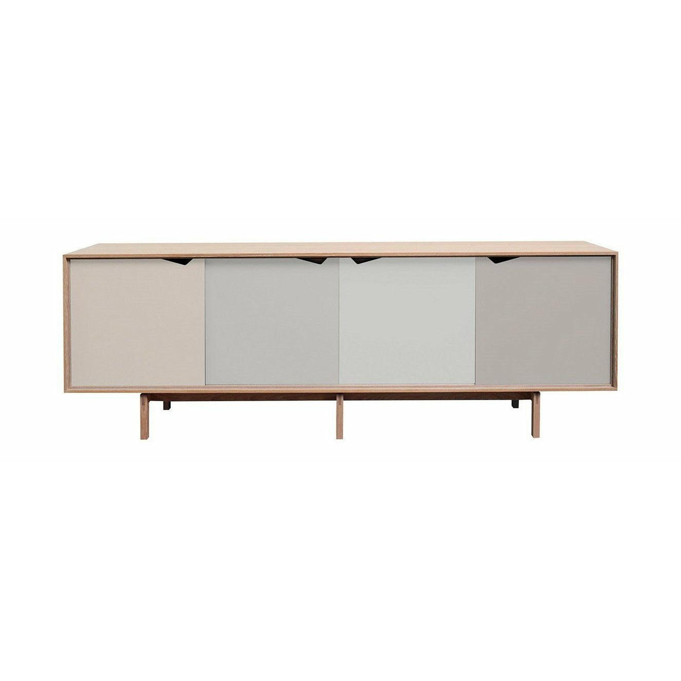 Andersen Möbel S1 Sideboard -Seifen Eiche, mehrfarbige Schubladen, 200 cm