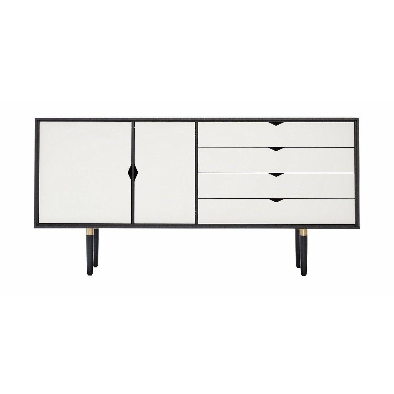 Andersen Furniture S6 Brozar negro, frente blanco