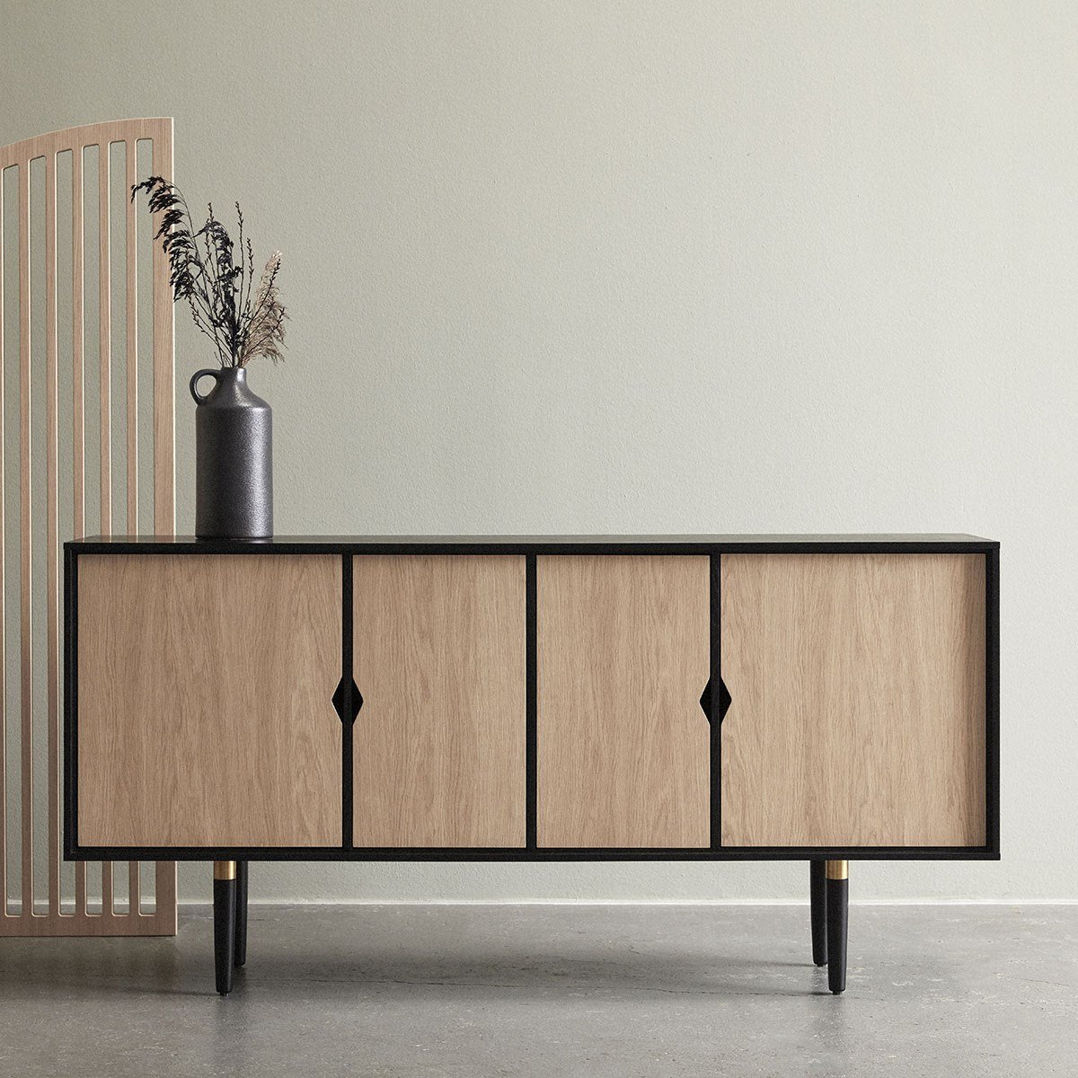 Andersen Möbel einzigartig ́s Sideboard schwarz, Eiche