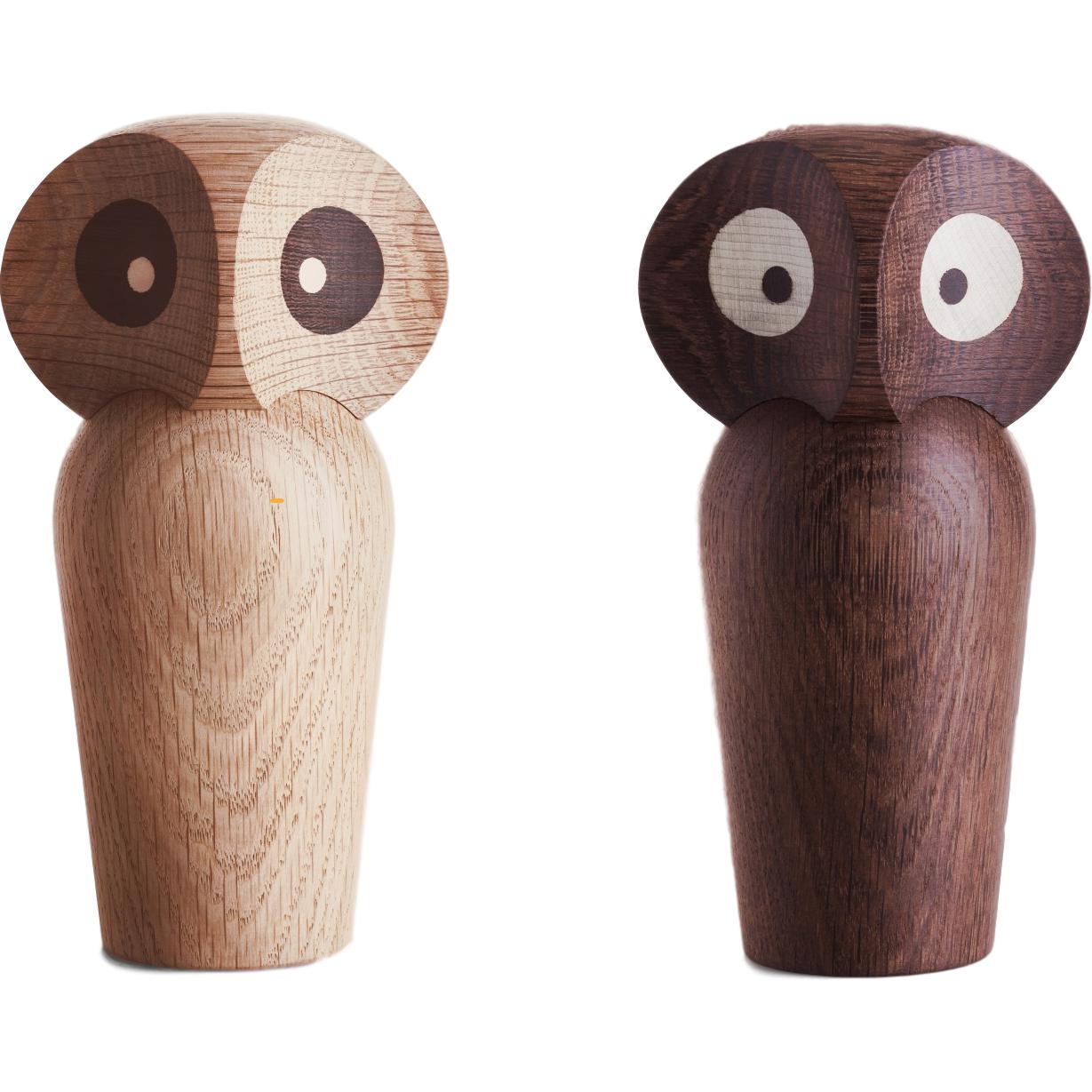 Architectmade Paul Anker Hansen Owl 8,5 cm, chêne fumé