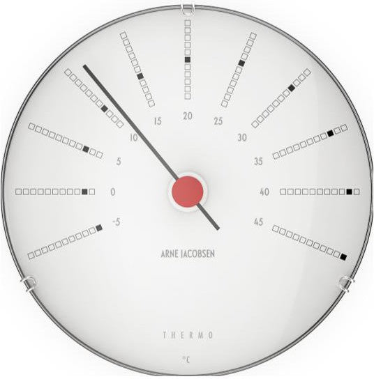 [product_category]-Arne Jacobsen Bankers Thermometer, 12cm-Arne Jacobsen-5709513436874-43687-ARN-1