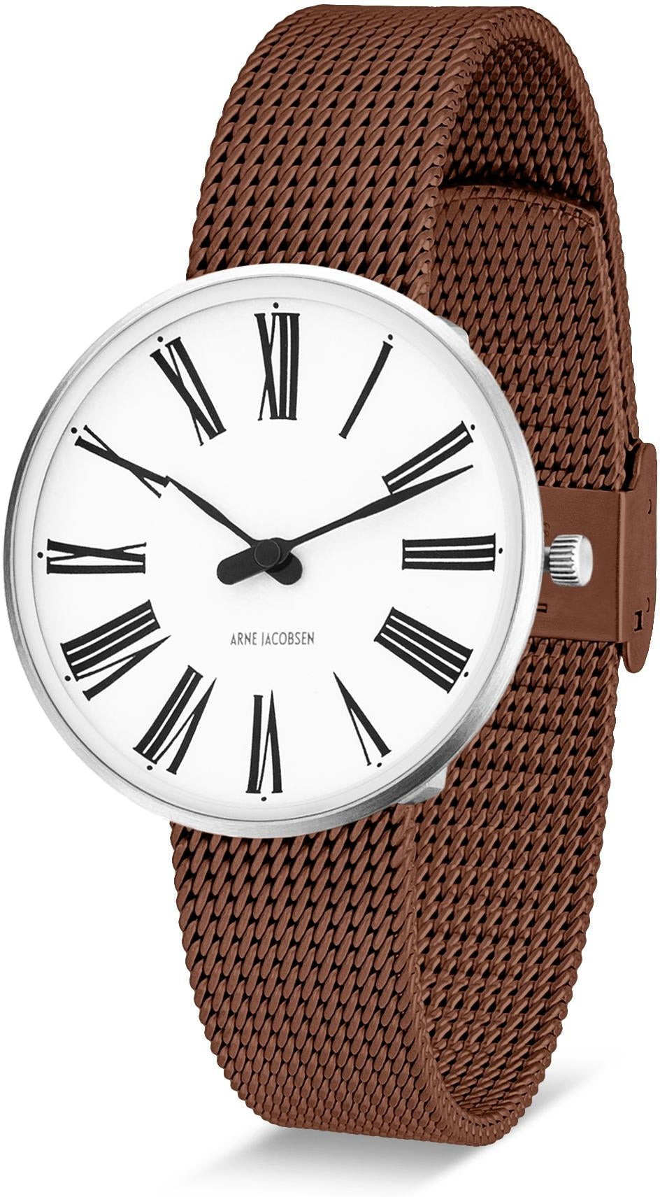 Arne Jacobsen Roman Wristwatch ø34, Copper Mesh