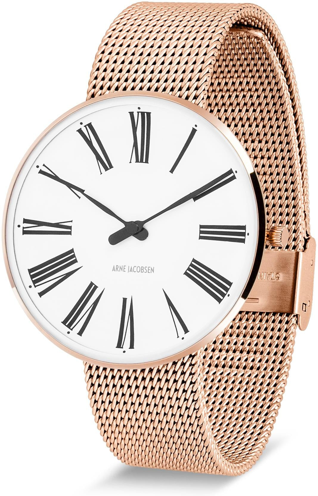 Arne Jacobsen Roman Wristwatch Ø40, malla rosé/rosé