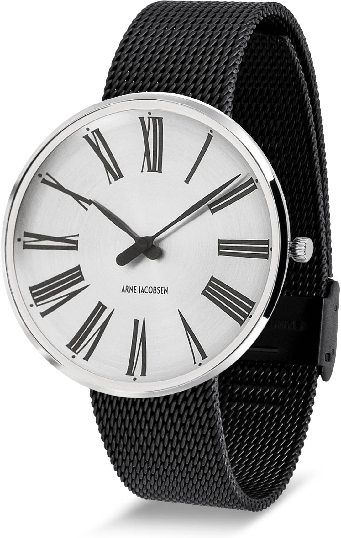 Arne Jacobsen Roman armbåndsur Ø40, Sunray/Black Mesh