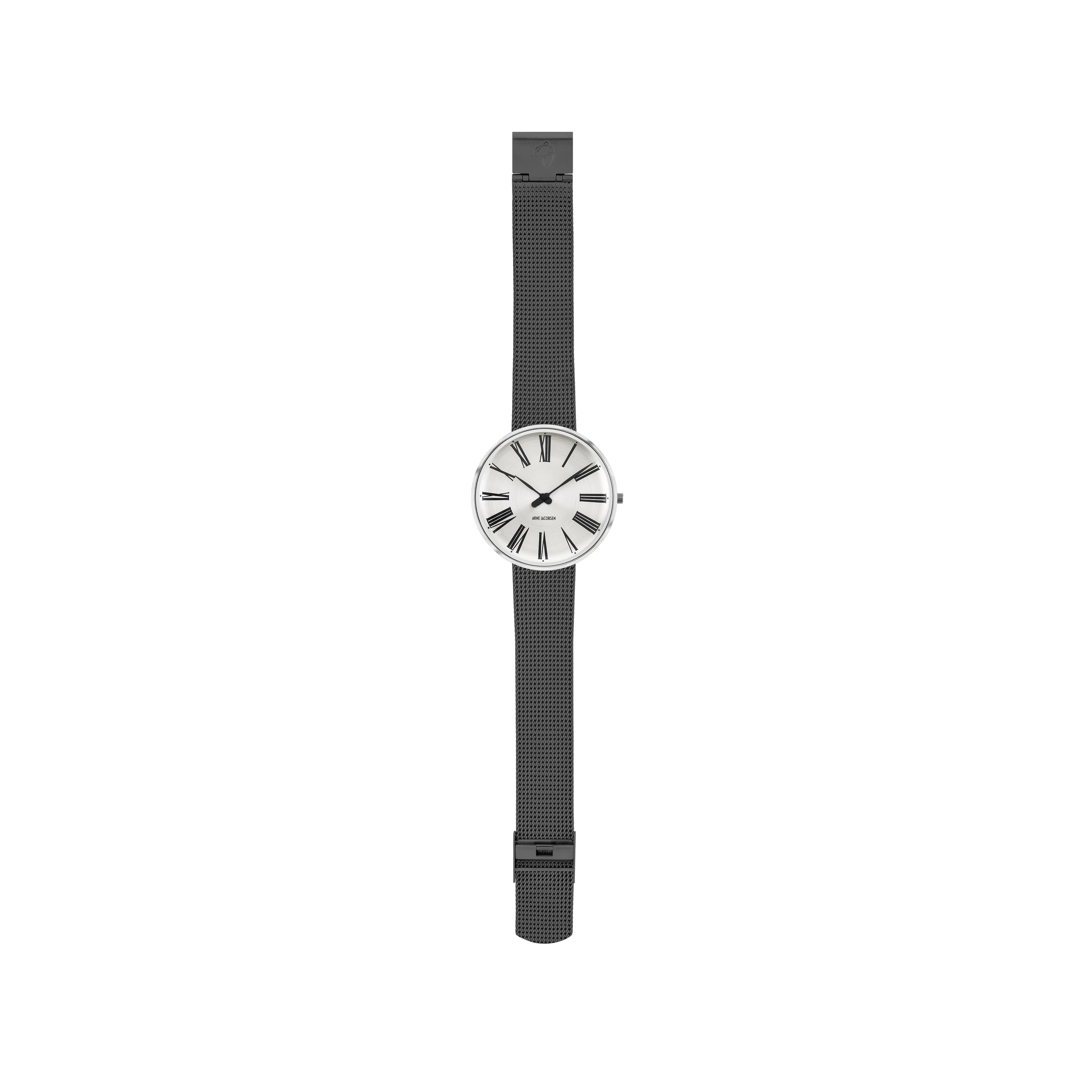 [product_category]-Arne Jacobsen Roman Wristwatch ø40, Sunray/Grey Mesh-Arne Jacobsen Watches-5712799017309-3953310mgr / 53310-2012-ARN-2