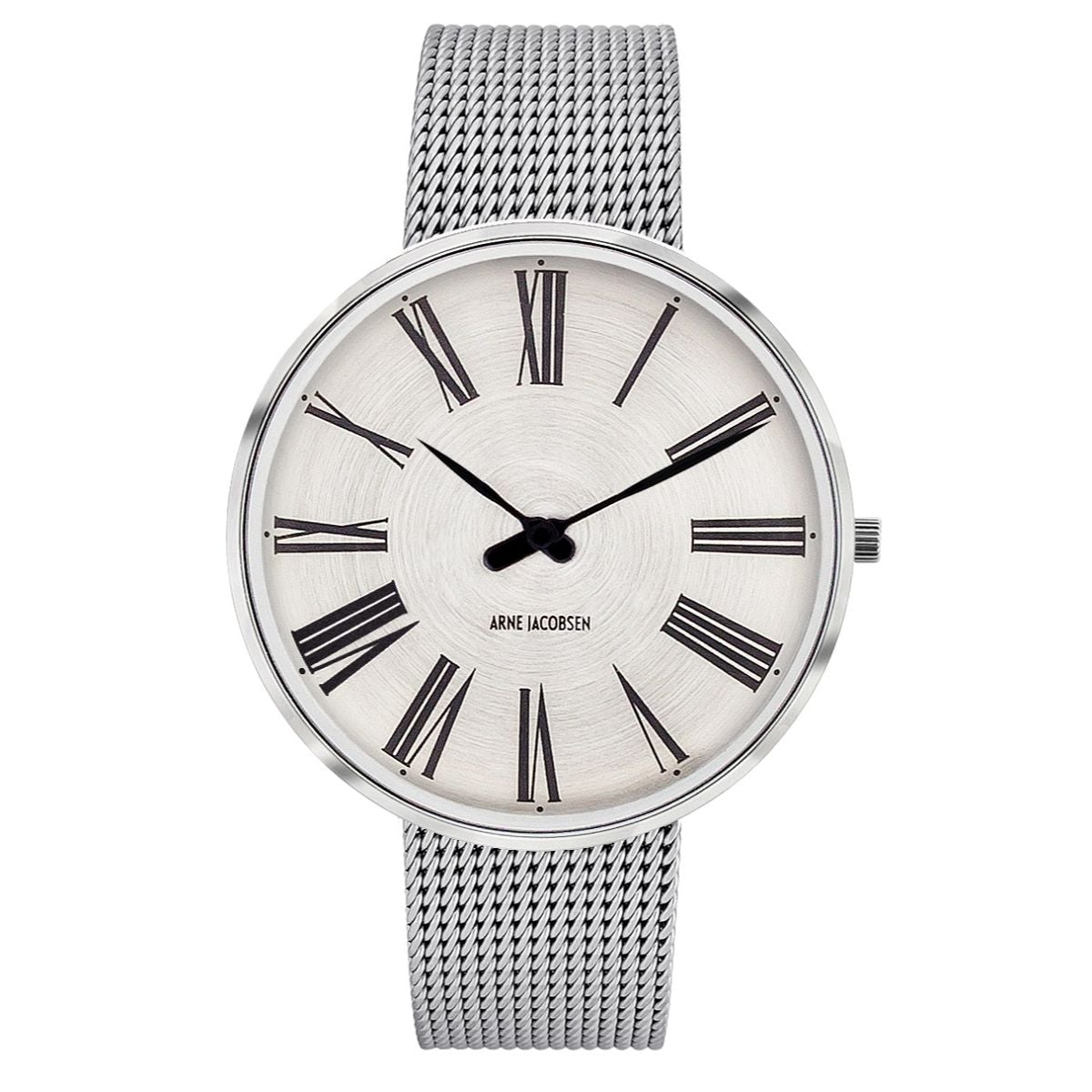 [product_category]-Arne Jacobsen Roman Wristwatch ø40, Sunray/Silver Mesh-Arne Jacobsen Watches-5712799007300-3953310ms / 53310-2008-ARN-2