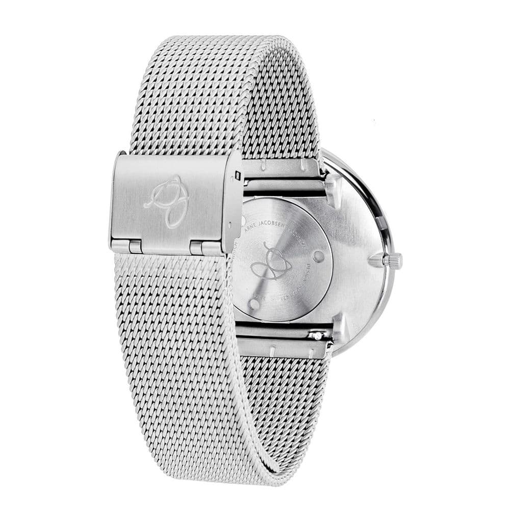 [product_category]-Arne Jacobsen Roman Wristwatch ø40, Sunray/Silver Mesh-Arne Jacobsen Watches-5712799007300-3953310ms / 53310-2008-ARN-4