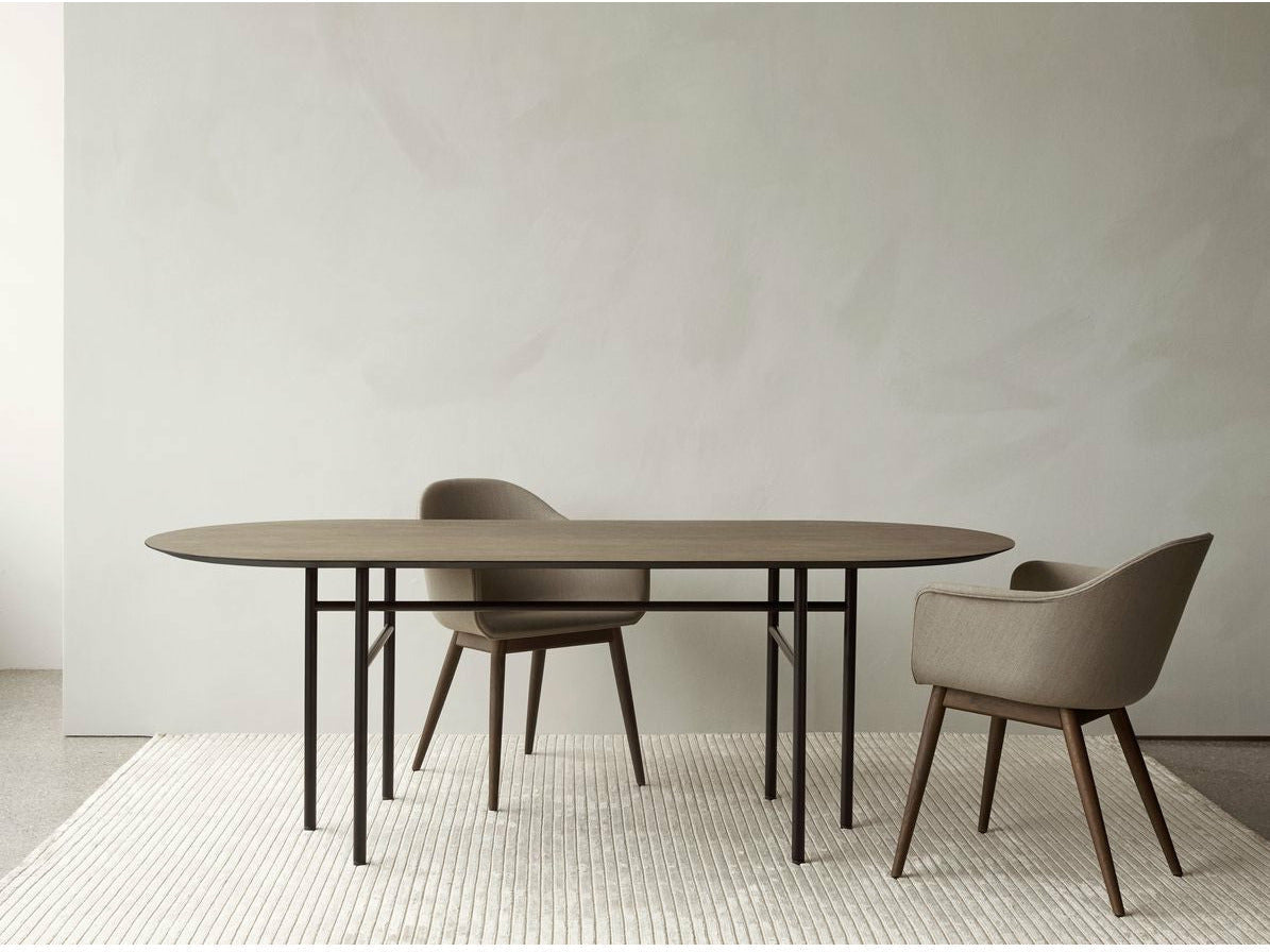 Audo Copenhagen Harbour Dining Dark Stained Oak, Burned Red