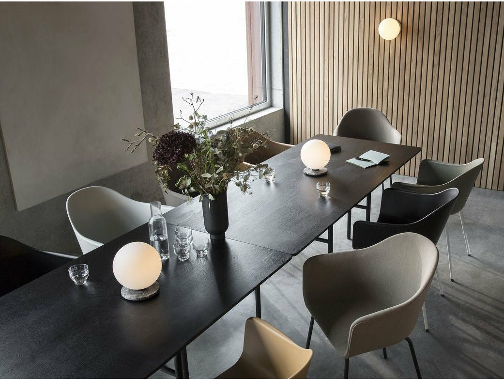 Audo Copenhagen Harbour Dining Dark Stained Oak, Burned Red