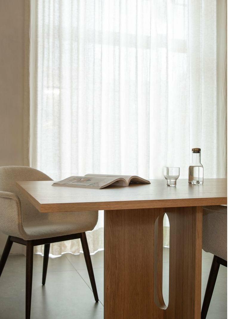 Audo Copenhagen Harbour Dining Dark Stained Oak, Burned Red