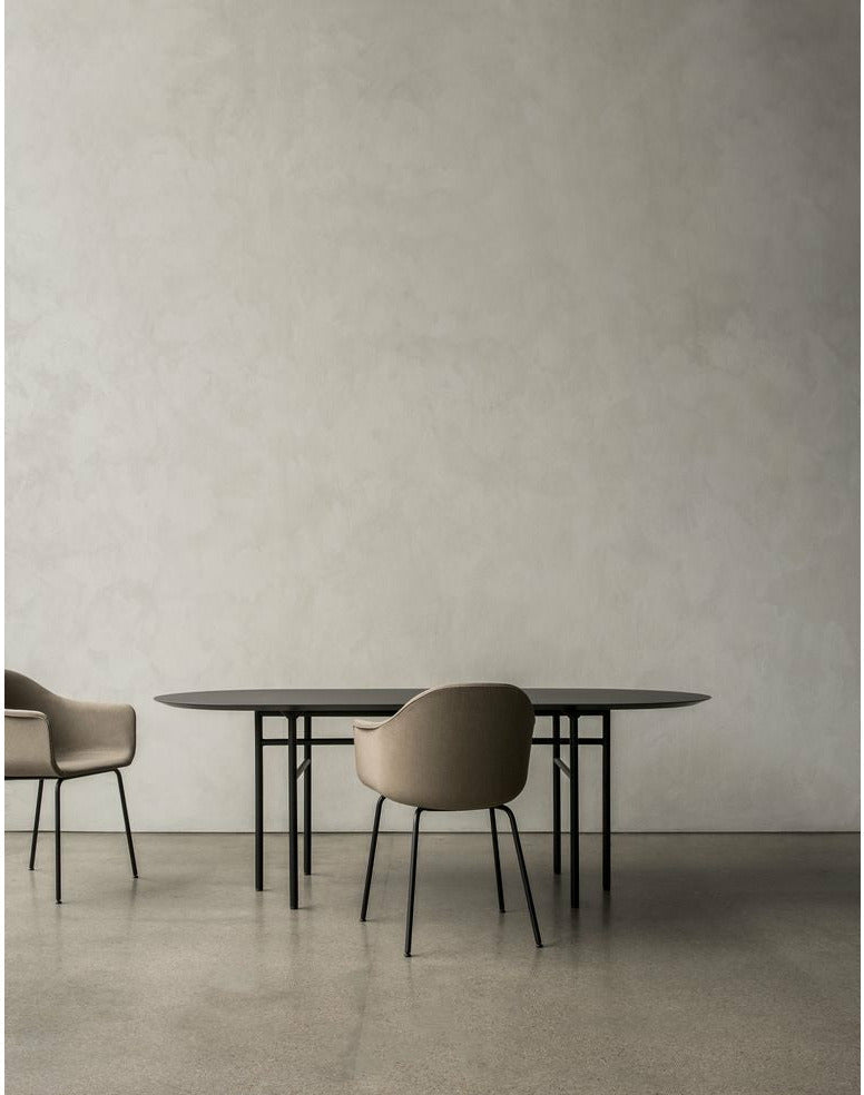 Audo Copenhagen Harbour Dining Dark Stained Oak, Burned Red