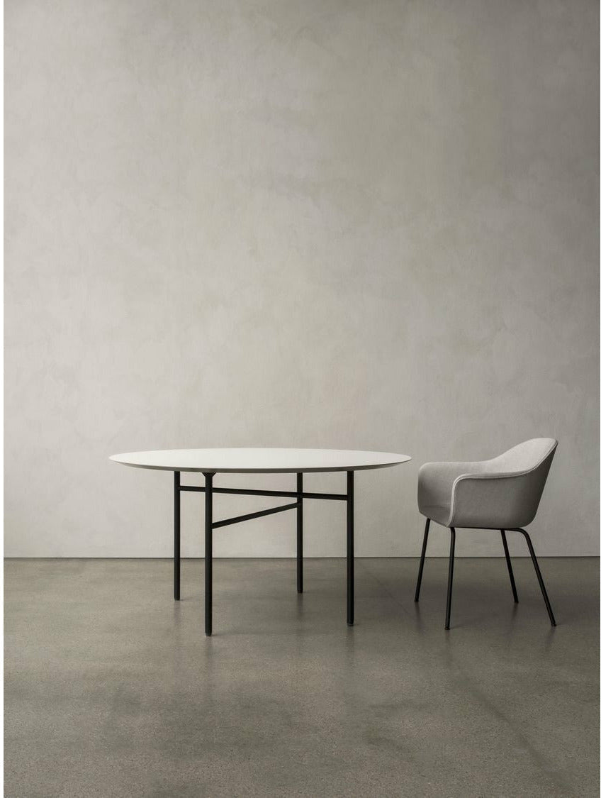 Audo Copenhagen Harbour Dining Dark Stained Oak, Burned Red